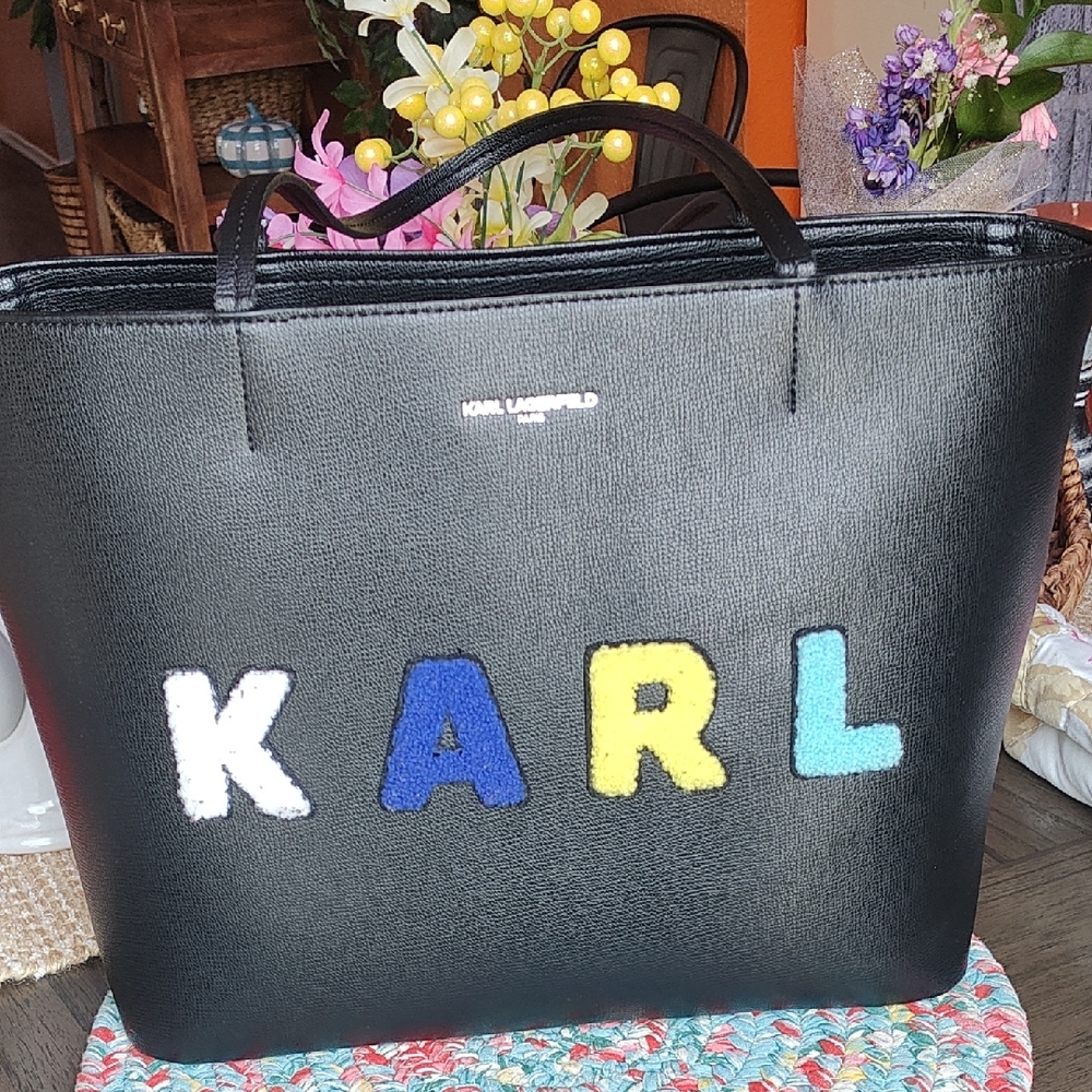 Karl Lagerfeld Black Tote Bag